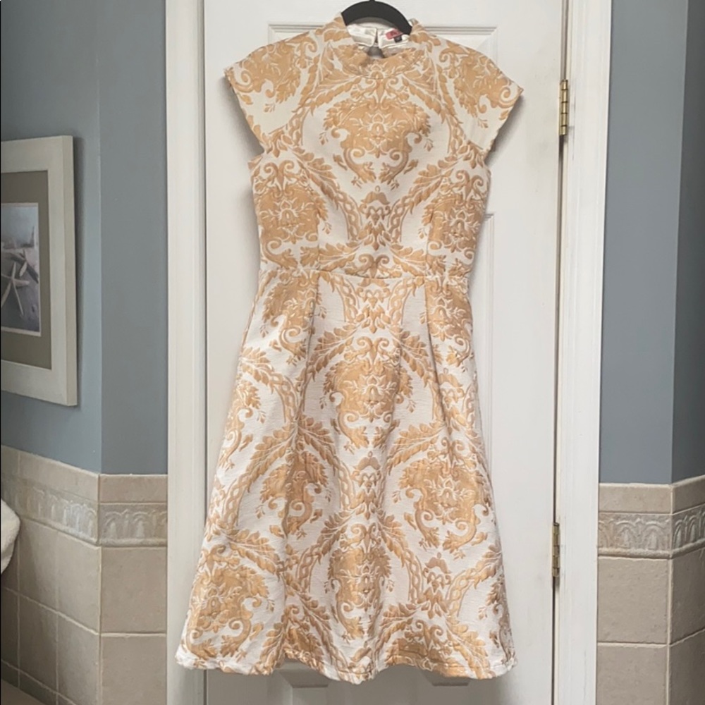 Chi Chi London Dress with Gold Embellishments